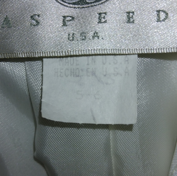 Wedding dress -used - Aspeed USA - size 5-6 white - Picture 2 of 8